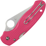 Spyderco Para 3 Compression Lock Pink FRN Folding Stainless Pocket Knife 223PPN