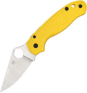 Spyderco Para 3 Lightweight Compression Lock Salt Yellow FRN Folding MagnaCut Pocket Knife 223PYL