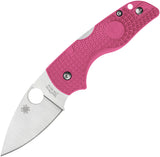 Spyderco Lil' Native Lockback Pink FRN Folding CTS-BD1N Pocket Knife 230PPN