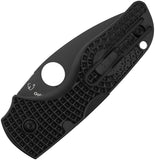 Spyderco Lil' Native Lockback Black FRN Folding CTS-BD1N Serrated Pocket Knife 230SBBK