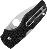Spyderco Lil' Native Lockback Black FRN Folding CTS-BD1N Serrated Pocket Knife 230SBK