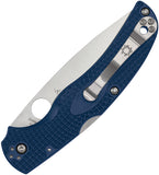 Spyderco Native Chief Lightweight Lockback Dark Blue FRN Folding CPM-S110V Pocket Knife 244PDBL