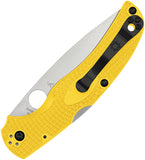Spyderco Native Chief Lockback Salt Yellow FRN Folding Serrated MagnaCut Pocket Knife 244SYL