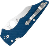Spyderco YoJumbo Compression Lock Cobalt Blue G10 Folding CPM-SPY27 Pocket Knife 253GPCBL