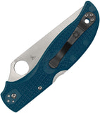 Spyderco Stretch 2 XL Lightweight Lockback Blue FRN Folding Bohler K390 Knife 258FPK390