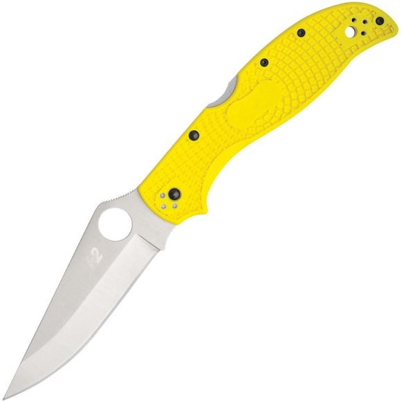 Spyderco Stretch 2 XL Lightweight Salt Yellow FRN Folding H2 Pocket Knife 258PYL