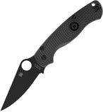 Spyderco Para Military 2 Lightweight Compression Lock Blackout FRN Folding CTS-BD1N Knife 81PBBK2