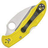 Spyderco Salt 2 Lockback Yellow Wharncliffe Serrated H2 Steel Folding Knife 88SWCYL2