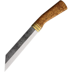 Scandinoff Valknut Classic Viking Curly Birch Fixed Blade Knife SKNVCVC