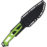 Schrade Isolate Green & Black AUS-8 Stainless Drop Pt Fixed Blade Knife 1159304