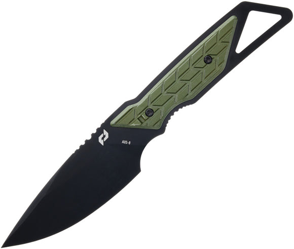 Schrade Outback OD Green AUS-8 Stainless Steel Fixed Blade Knife 1182497