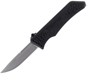 Schrade Out The Front OTF A/O Black Nylon Stainless Drop Point Knife OTF7