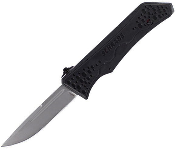 Schrade Out The Front OTF A/O Black Nylon Stainless Drop Point Knife OTF7