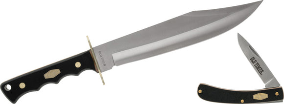 Schrade Old Timer Bowie Fixed & Folding Knife Gift Set  1188054