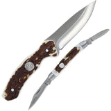 Schrade Uncle Henry Fixed & Folding Knife Combo Gift Set 1227081