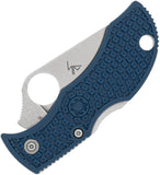 Spyderco Manbug Lockback Cobalt Blue FRN Folding CPM-SPY27 Pocket Knife MPCBL