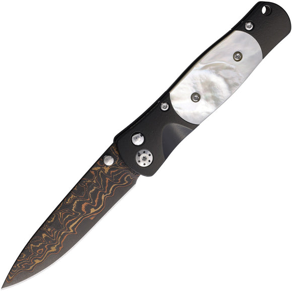 Ka-Bar Lockback Hunter Titanium Stainless Black G10 Handle Folding