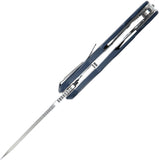 Saffire Toolamn Linerlock Black & Blue FRN & TPR Folding 8Cr14MoV Knife A936101