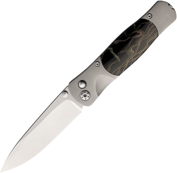 Komoran Bronze Titanium Framelock Glass Breaker U2X Steel Folding