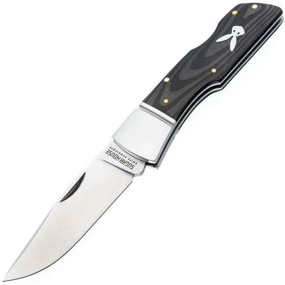 Finch Sugar House Knife Syndicate The Jackrabbit Jazz Stripes Carbon Fiber Folding 14C28N Knife JR181