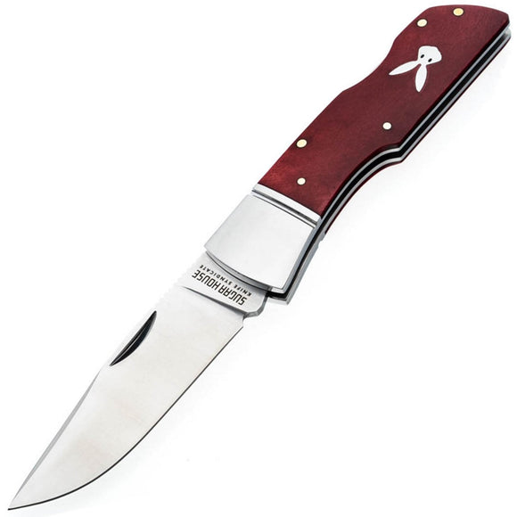 Finch Sugar House Knife Syndicate The Jackrabbit Gin Red Bone Folding 14C28N Knife JR350