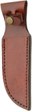 Brown Leather Sheath For Straight Fixed Blade Knife Up To 5" Blade 1161