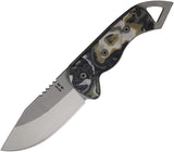 Shed Knives 2024 Tuatara Camo G10 154CM Fixed Blade Knife w/ Sheath 24TAOD