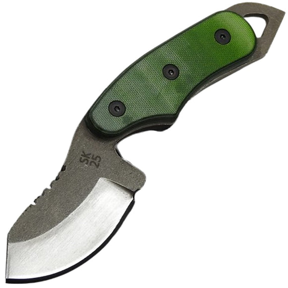 Shed Knives 2025 Resilience Day Glow Green & Black G10 154CM Fixed Blade Knife 25REDG