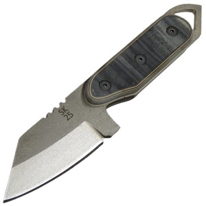 Shed Knives 2025 US Tanto Coyote Tan & Black G10 154-CM Fixed Blade Knife 25USCT