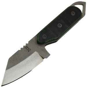 Shed Knives 2025 US Tanto Day Glow Green & Black G10 154-CM Fixed Blade Knife 25USDG