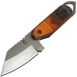 Shed Knives 2025 US Tanto Orange & Black G10 154-CM Fixed Blade Knife 25USSO
