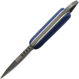 Shed Knives 2026 Skur Atlantic Blue & Black G10 154CM Drop Pt Fixed Blade Knife 26SKAB