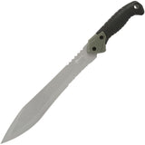 Reapr Tac Jungle Black & Green TPR Stainless Steel Fixed Blade Knife 11006