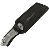 Reapr Jamr Silver Smooth Aluminum Stainless Steel Fixed Blade Knife 11012