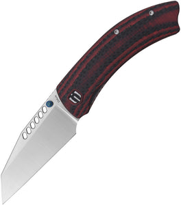 Shieldon Cyberdashi Linerlock Red G10 & Carbon Fiber Folding 154CM Pocket Knife DA01A