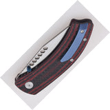 Shieldon Cyberdashi Linerlock Red G10 & Carbon Fiber Folding 154CM Pocket Knife DA01A