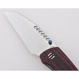 Shieldon Cyberdashi Linerlock Red G10 & Carbon Fiber Folding 154CM Pocket Knife DA01A