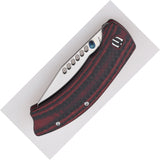 Shieldon Cyberdashi Linerlock Red G10 & Carbon Fiber Folding 154CM Pocket Knife DA01A