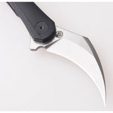 Shieldon Scythe Linerlock Black Micarta & G10 Folding 154CM Pocket Knife DC01A