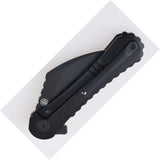 Shieldon Scythe XL Framelock Black Titanium Folding S35VN Pocket Knife DC01P