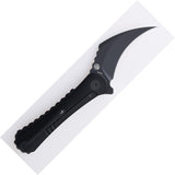 Shieldon Scythe XL Framelock Black Titanium Folding S35VN Pocket Knife DC01P