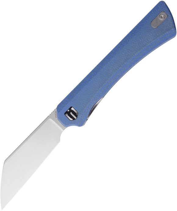 Shieldon Rain Linerlock Blue Micarta Folding 154CM Pocket Knife MP01A