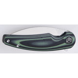 Shieldon Jalapenos Linerlock Black & Green G10 Folding 154CM Pocket Knife RD02A