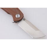 Shieldon Hoplon Linerlock Brown Micarta & G10 Folding 154CM Pocket Knife RH01A