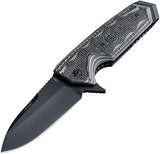 Sig EX-02 Linerlock Black/Gray Folding Knife G-10 Handle Stainless Blade 36217