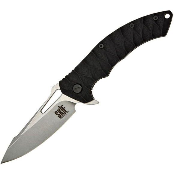 SKIF Knives Shark Framelock Black Sculpted G10 Folding 9Cr18MoV Pocket Knife 421SE