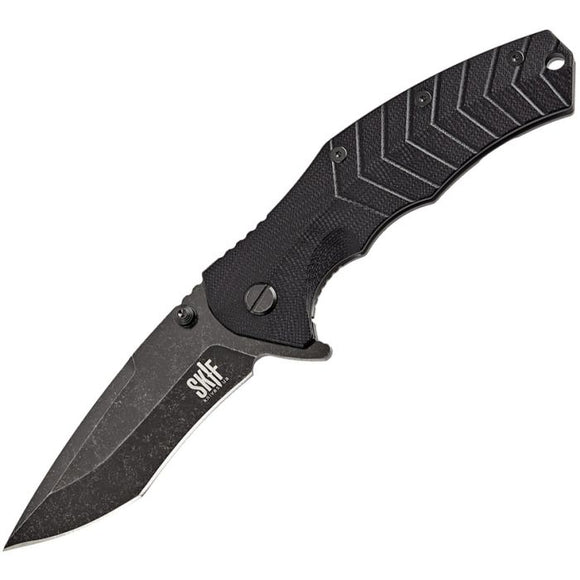 SKIF Knives Griffin Framelock Black G10 Folding 9Cr18MoV Steel Pocket Knife 422SEB