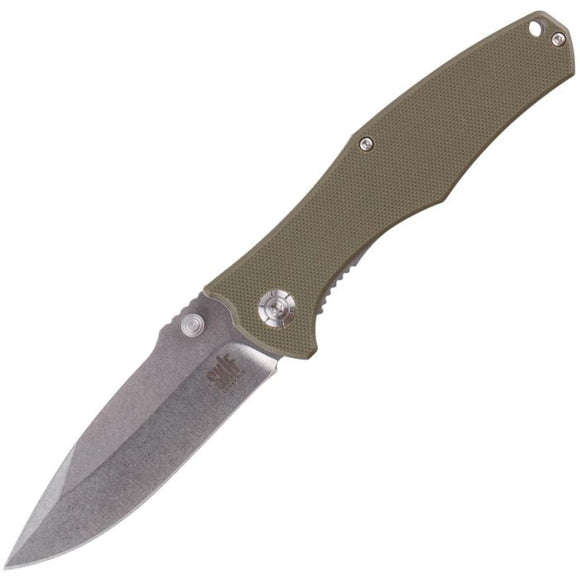 SKIF Knives Hamster Linerlock OD Green G10 Folding 8Cr13MoV Steel Pocket Knife IS003OG