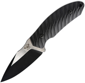 Skallywag Tactical Crows Nest Black G10 440C Stainless Fixed Blade Knife 17006