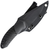 Skallywag Tactical Crows Nest Black G10 440C Stainless Fixed Blade Knife 17006
